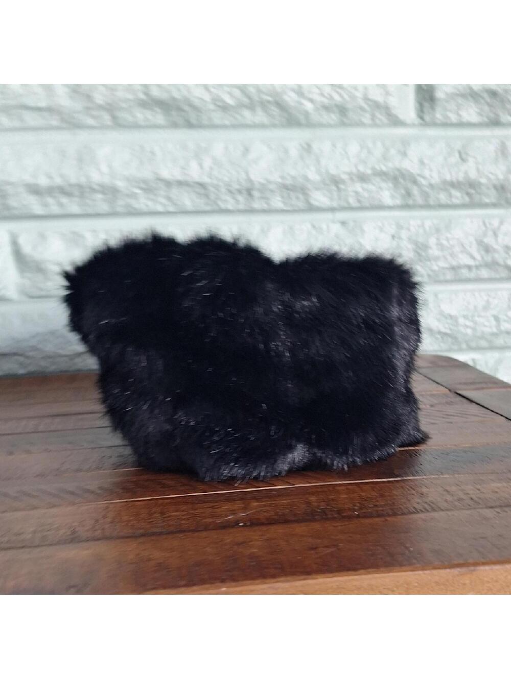 Nwt Vintage 2005 Faux Fur Black Hat
